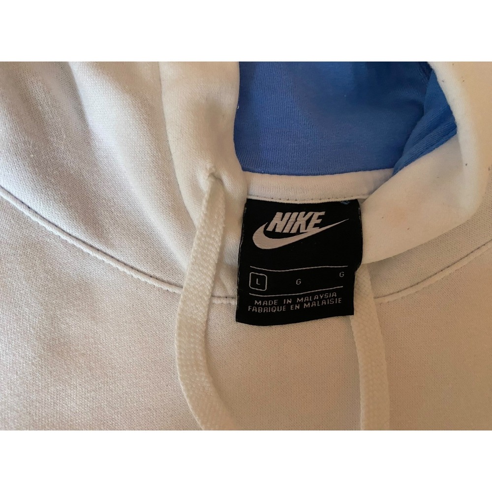 Nike Hike Man Graphic Hoodie Jacket Men's L White Gray Retro Reissue Pullover - Picture 3 of 5